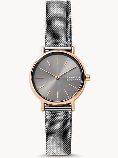 Melbye Steel Automatic Skagen Midnight Stainless Watch Skw6796 Mesh