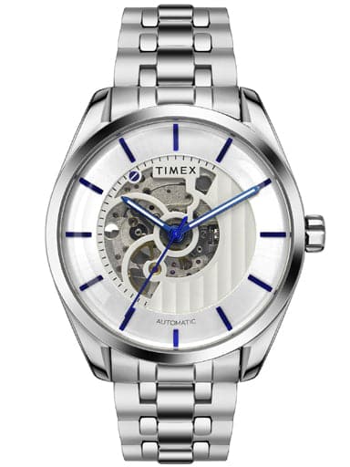 TIMEX AUTOMATIC ANALOG SILVER DIAL MEN'S WATCH TWEG17500 - Kamal Watch  Company