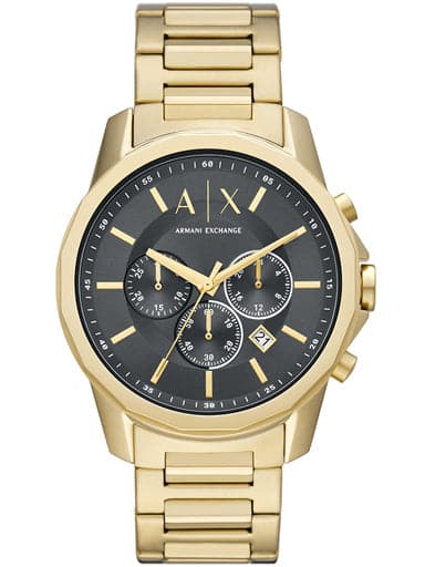 Armani Exchange Chronograph Gold Tone Stainless Steel Watch Ax2611