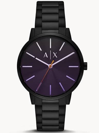 Armani Exchange Three-Hand Black Stainless Steel Watch AX2736 - Kamal Watch  Company