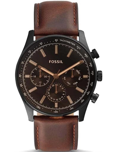 Fossil Fenmore Midsize Multifunction Navy Leather Watch Bq2412I