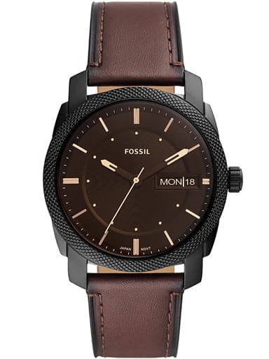 Fossil Copeland 42-Mm Three-Hand Luggage Leather Watch