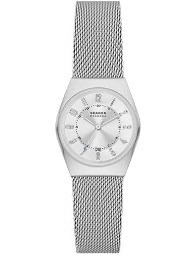 Skagen Grenen Chronograph Charcoal Stainless Steel Mesh Watch Skw6821I