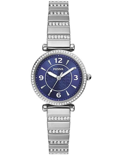 Fossil Carlie Three-Hand Stainless Steel Watch Es5189