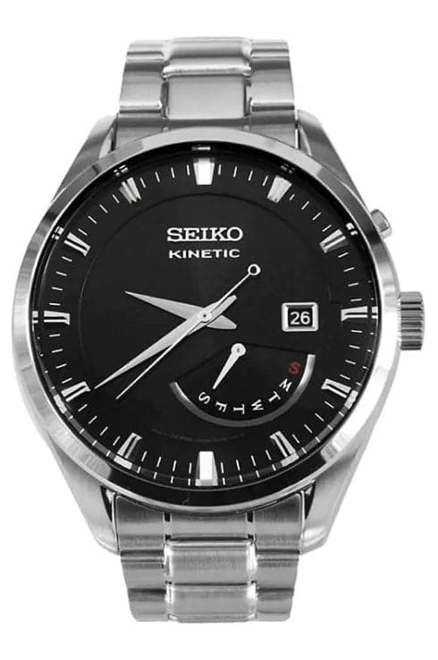 Seiko Kinetic Black Dial SRN045P1 Men's Watch - Kamal Watch Company