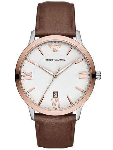 Emporio Armani Giovanni Collection Round Analog White Dial Men's Watch -  Kamal Watch Company