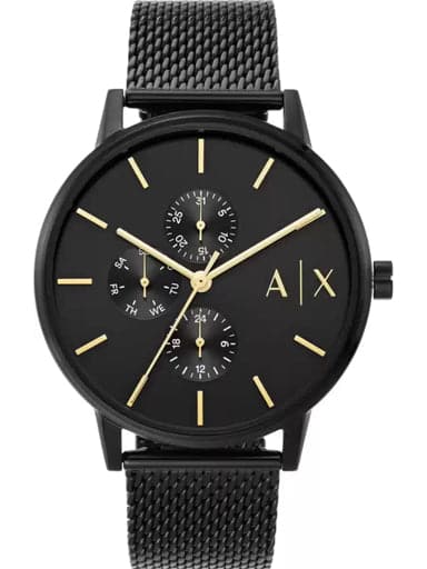 Armani Exchange Cayde Men's Watch in Black | Goldmark (AU)