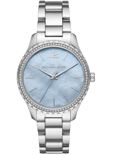 Michael Kors Women Analogue Quartz Watch Blue Dial with Stainless Steel  Strap - Kamal Watch Company