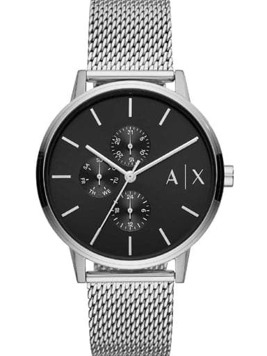 Armani Exchange Round Analog Black Dial Men Watch - Kamal Watch Company