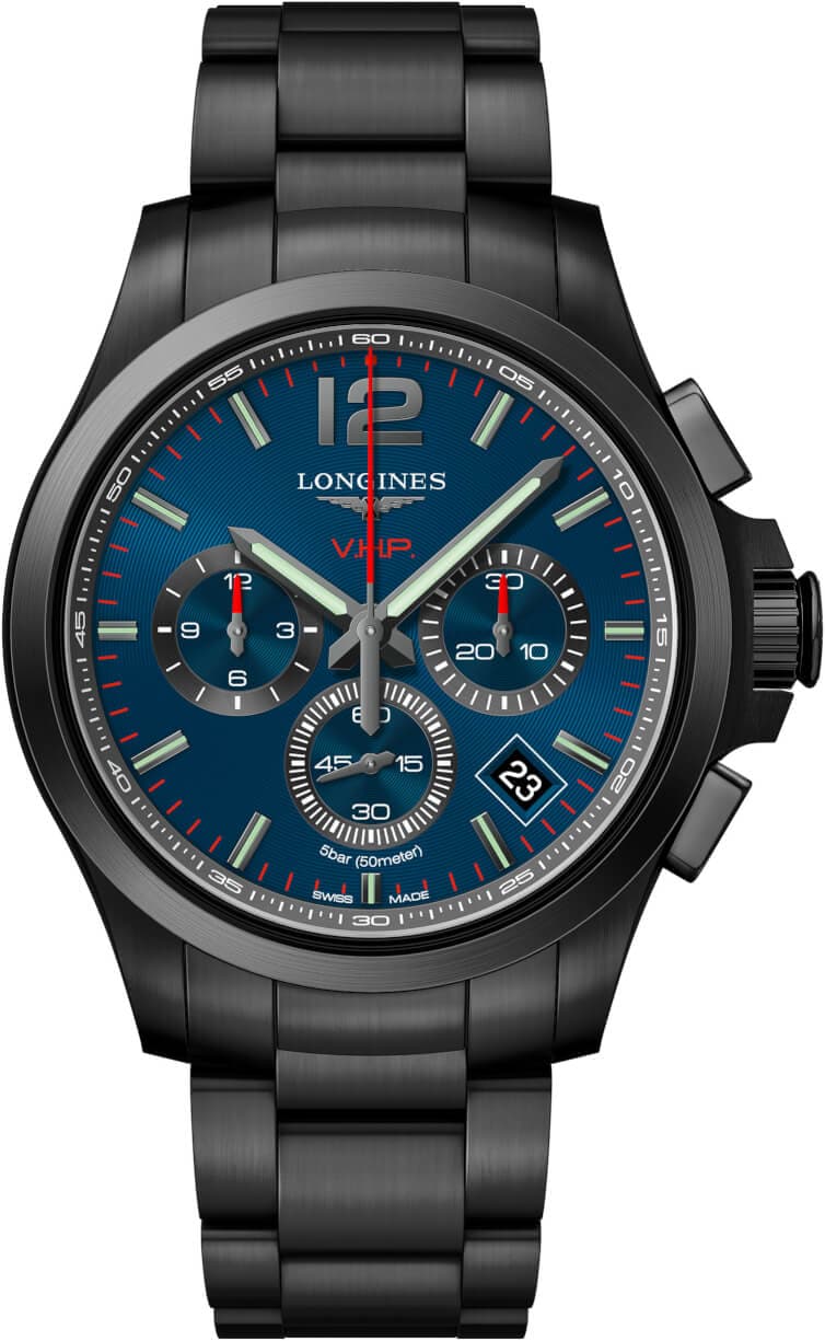 Longines Conquest V.H.P. Blue Chronograph Dial 42Mm Men S Watch L37174