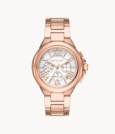 Michael Kors Mini-Camille Automatic Rose Gold-Tone Stainless Steel Wat