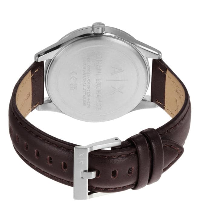 Armani Exchange Quartz 44 mm Grey Dial Stainless Steel Analog Watch fo
