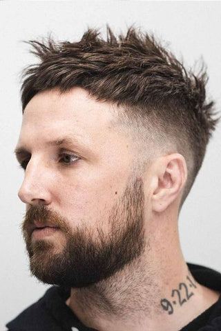 Textured Fringe Haircut Men