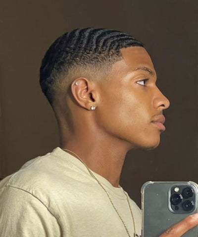 waves hairstyle for black men
