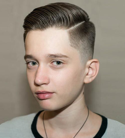 Disconnected Pompadour for Boy Hairstyles One Side