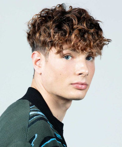 Textured Curly Fringe Hairstyles for Men