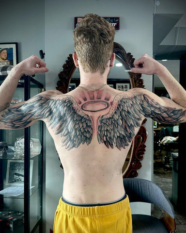 Angel Wing Tattoos on Back