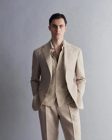 Beige Casual Suits for Men