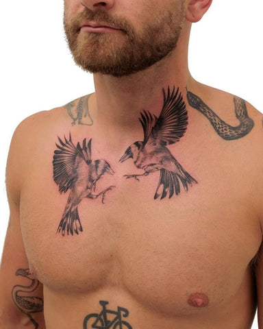 Bird Chest Tattoo