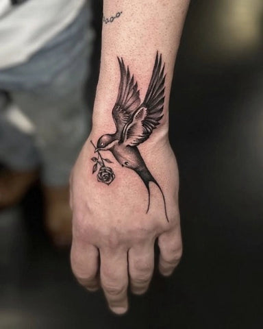Bird Tattoos on Wrist for Men