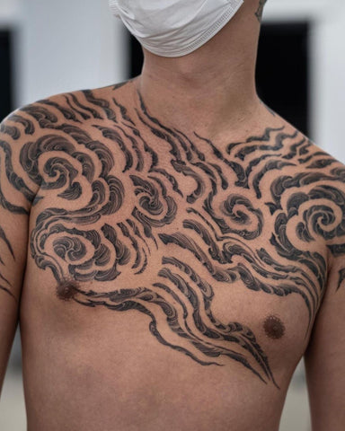 Cloud Chest Tattoos