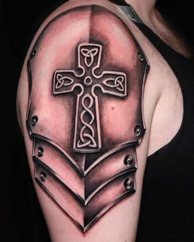 Cross Tattoos for Men on Shoulder