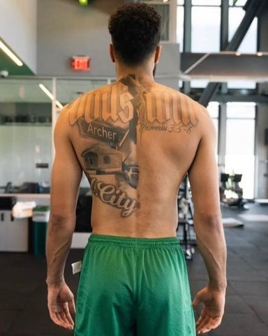 Jayson Tatum Back Tattoo