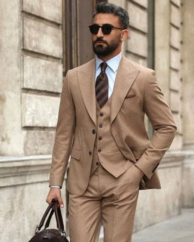 Light Brown Suit Mens