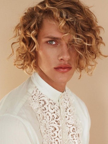 Loose and Natural Long Curly Hairstyles for Men