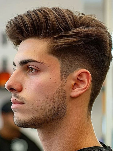 Low Fade Comb Over Haircut