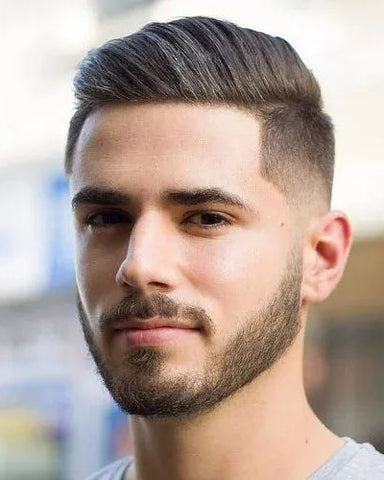 Low Fade Haircut With Straight Hair