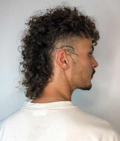 Mullet with Mid Taper Fade