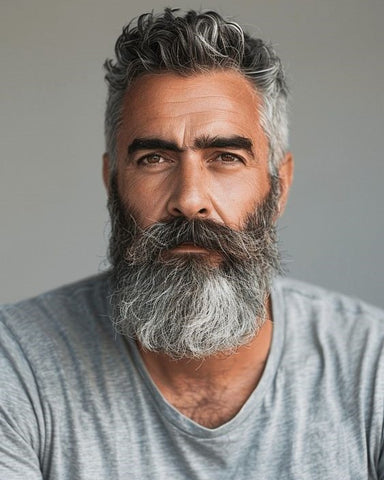 Natural Long Grey Beard Styles