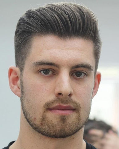Pompadour Haircut for Men Oval Face