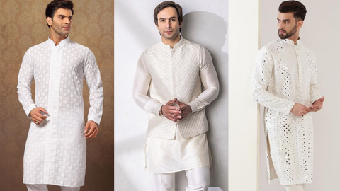 Buy online Mirror Work Silk Kurta Pyjama With Jacket from top and bottom  set for Men by Hangup for ₹2249 at 72% off | 2024 Limeroad.com