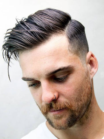 The Messy Side Part Hairstyle for Men in Summer