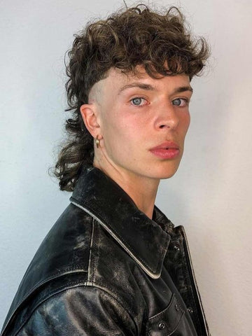 Undercut for Men With Long Curly Hair