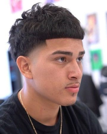 Taper Fade Fluffy Edgar Cut