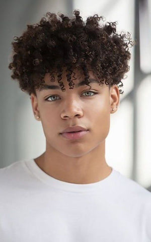 Teen Boy Haircuts Curly Afro
