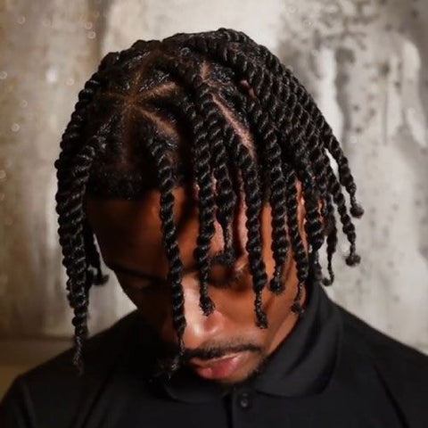 55 Attractive Two-Strand Twists Hairstyles For Black Men To Wear in Winter  2024 - Coils and Glory | Hair twists black, Two strand twist hairstyles,  Boy braids hairstyles