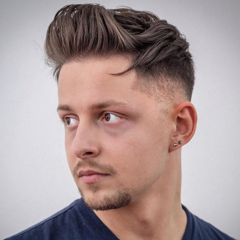 Quiff Short Hairstyles for Oval Faces Men