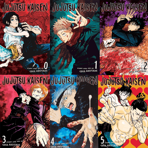 Jujutsu Kaisen Series Vol 1-5 Books Collection Set By Gege Akutami