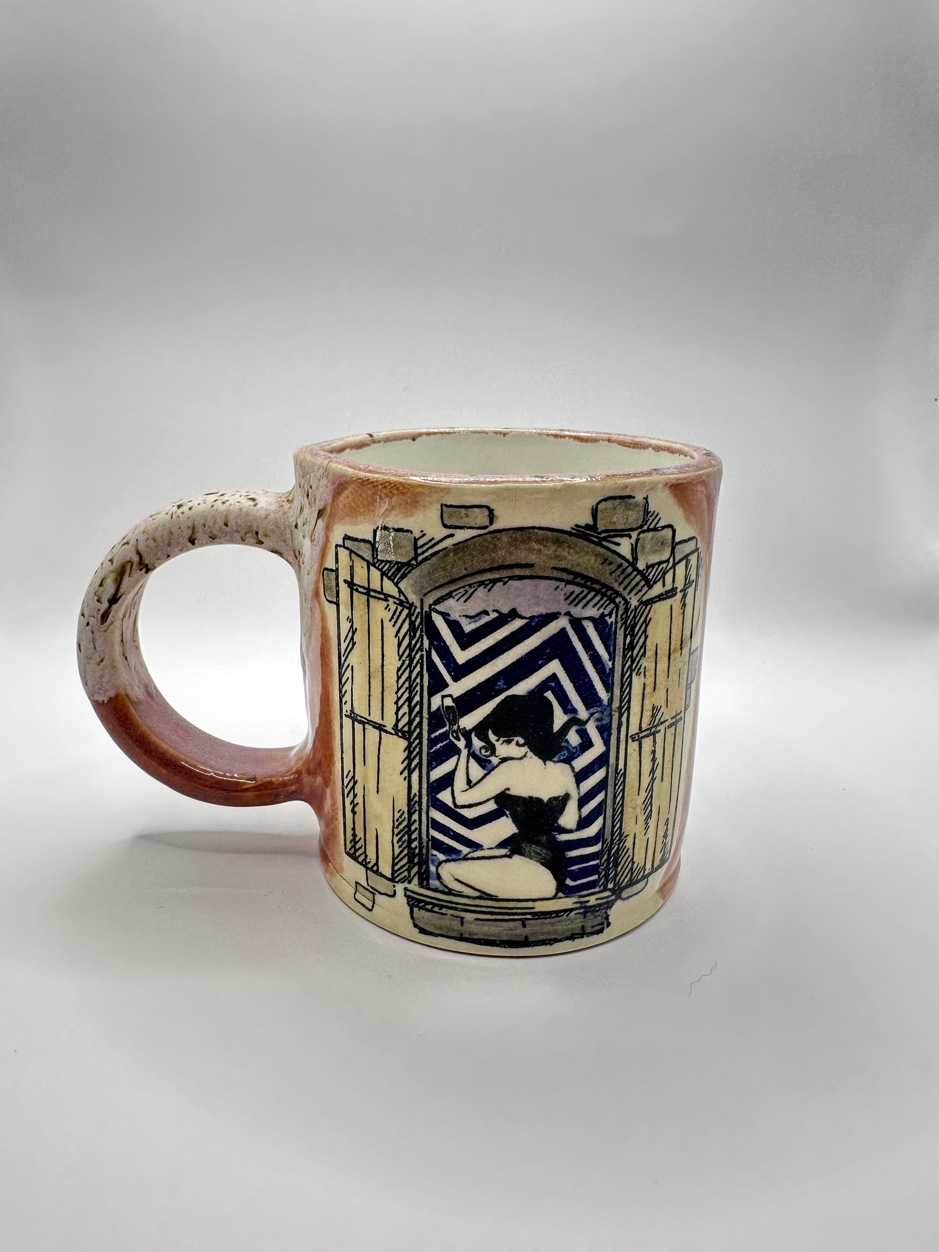 Mug 12 oz - Window Pinup Purple
