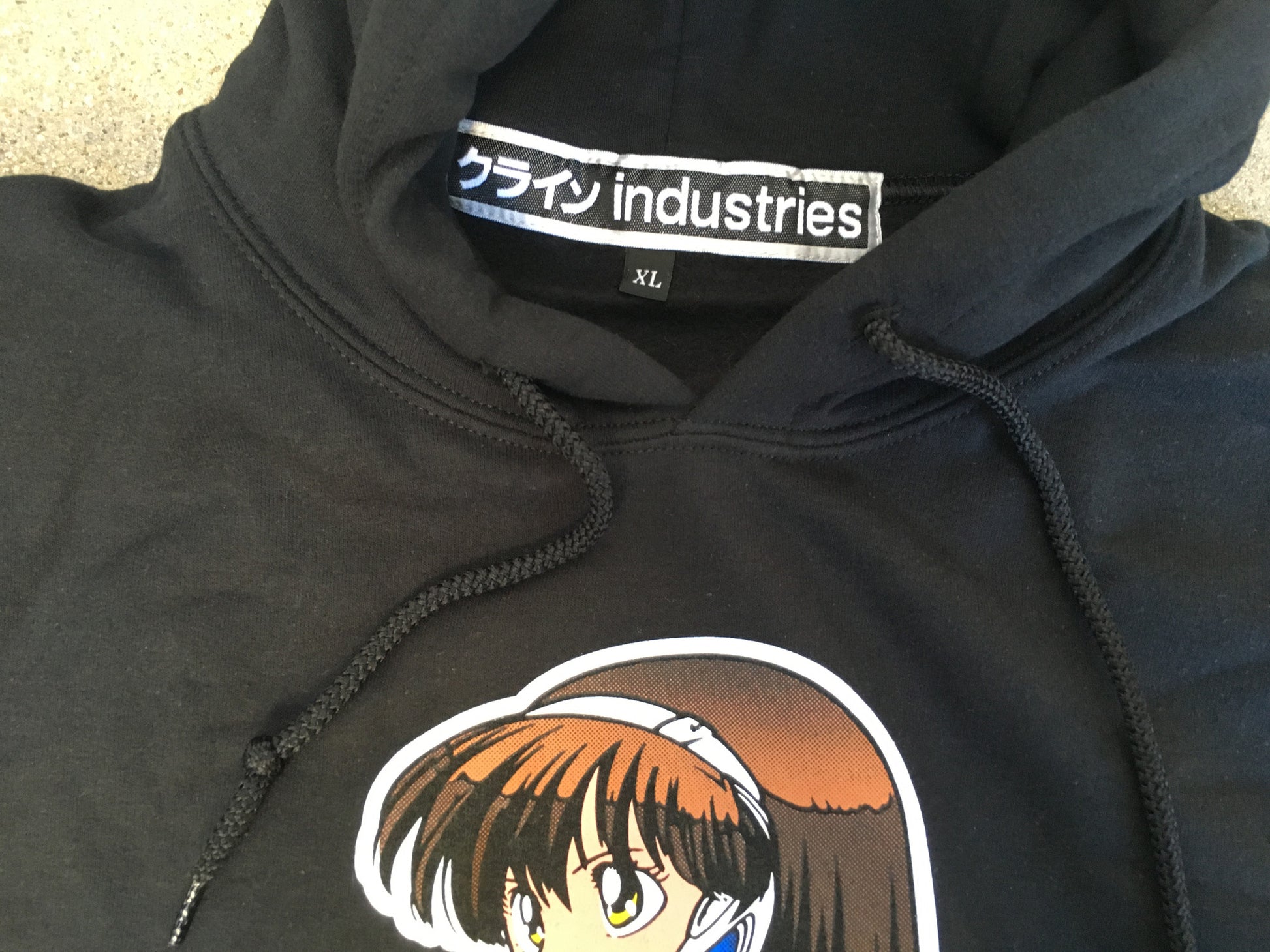 BLACKサイズXL dream girl hooded ジェルミクラインindustries - パーカー