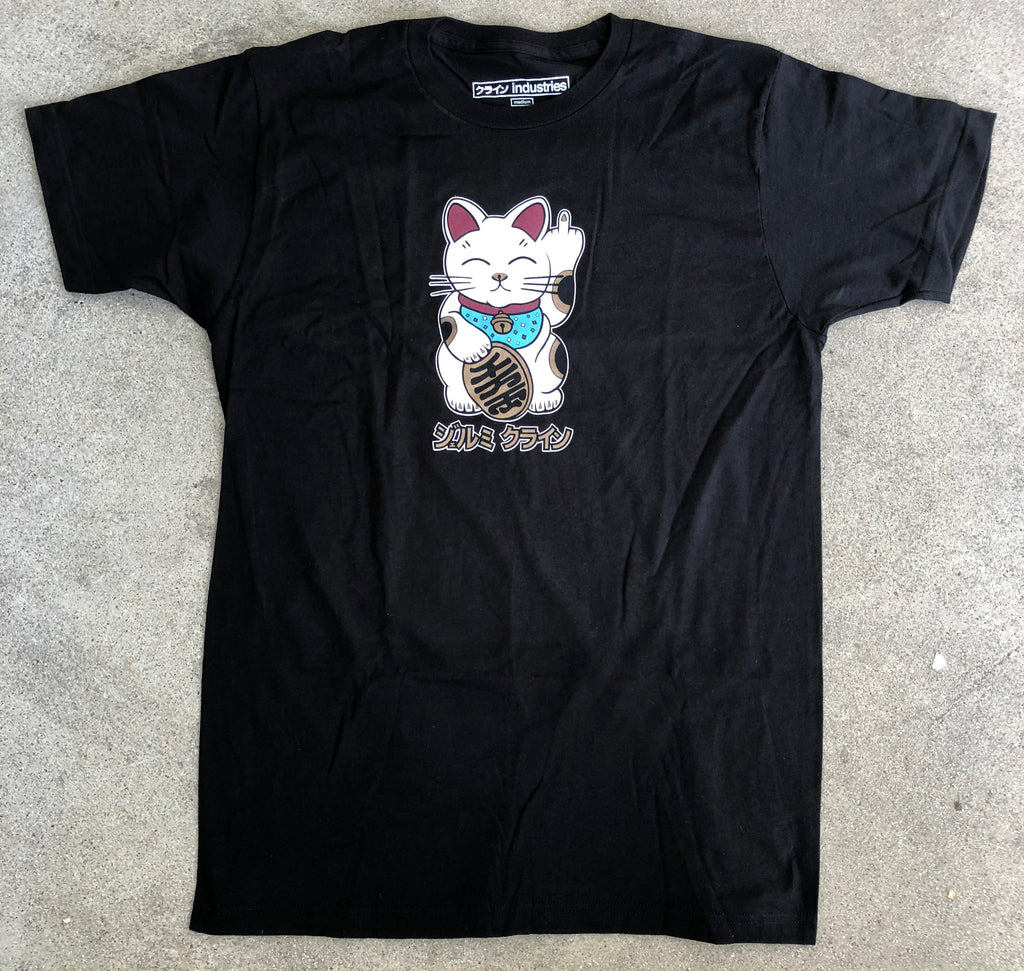 kawaii unlucky cat t-shirt BLACK – jk industries