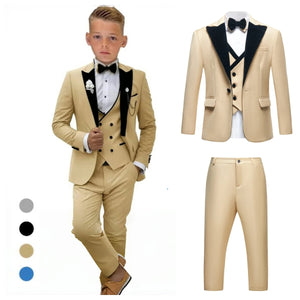 Champagne Wedding Suit Set for Boys - Lil Cutiez