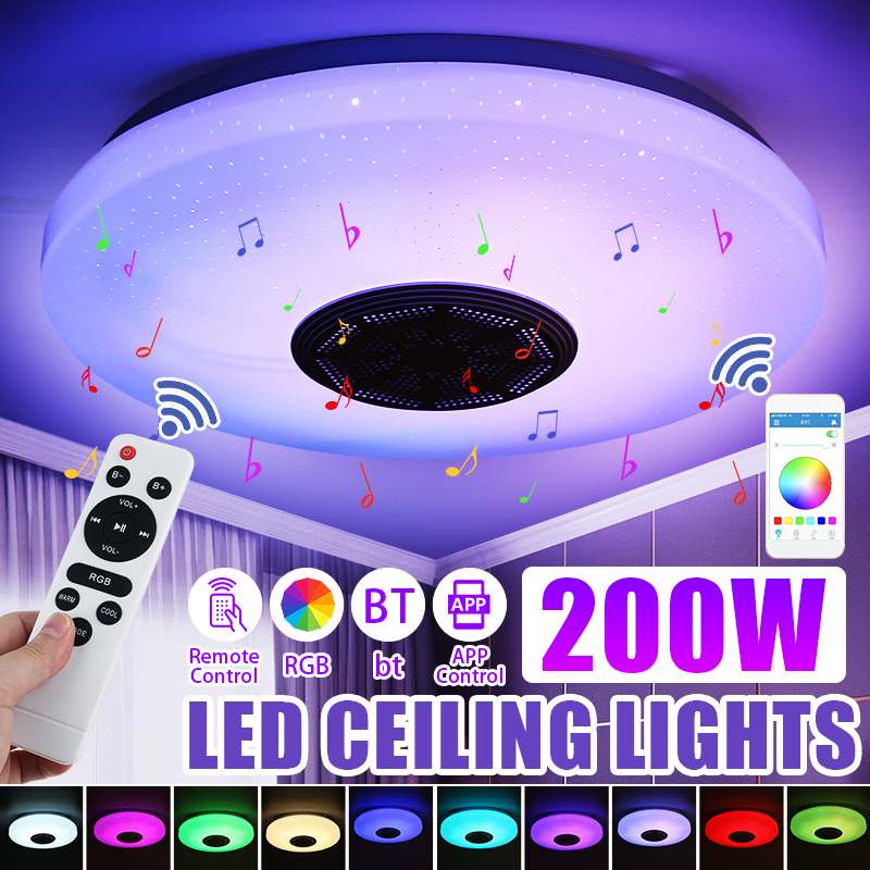 RGB LED Ceiling Home Light with Bluetooth Speaker