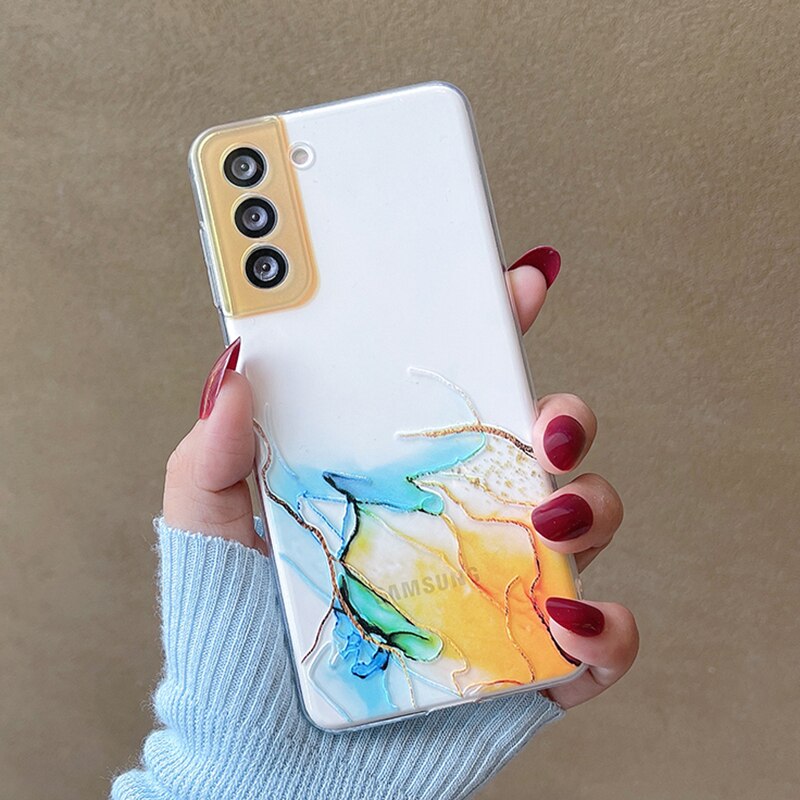 Watercolor Gradient Marble Phone Case For Samsung S.A.Series