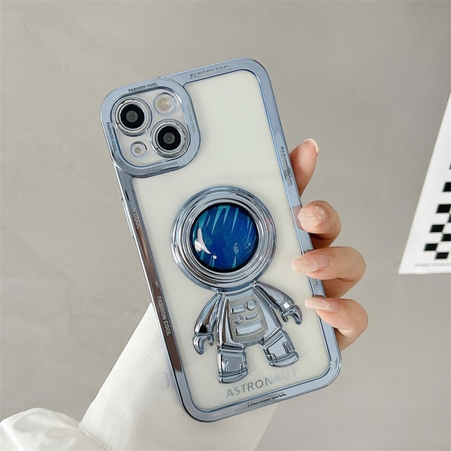 Luxury Plating Cute Space Astronaut Phone Case CASEHZ