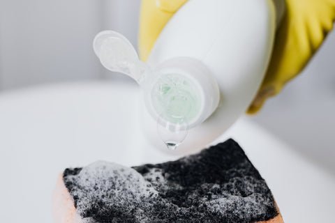 homemade cleaning solution with dish soap